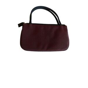 ESPRIT Small Burgundy Handbag Purse  Double Handles & Zip Closure